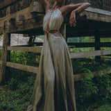 Boho Bridesmaid Dress for Women • Open Back Sides Belly Dress - AYA SW IDR