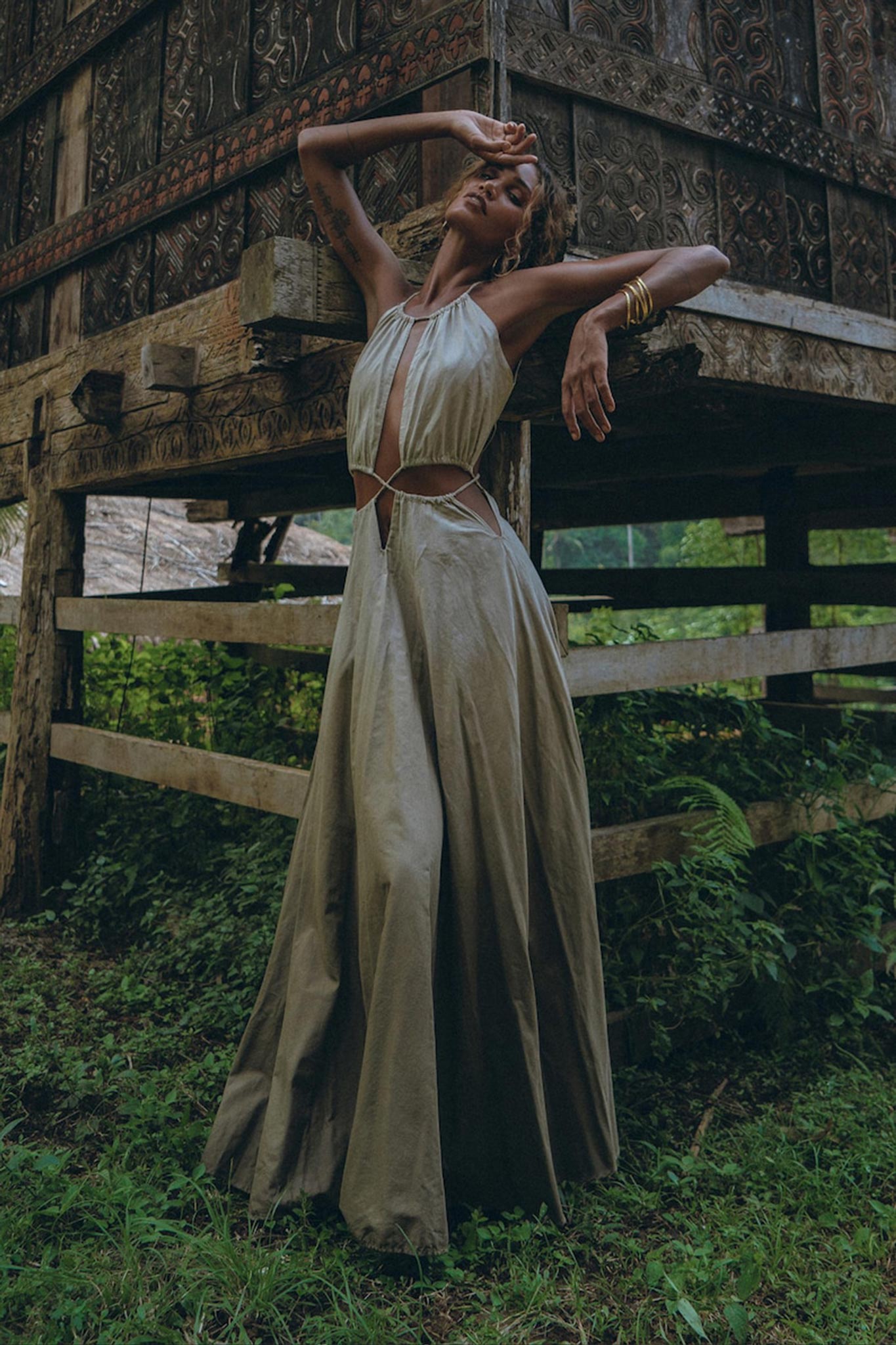 Boho Bridesmaid Dress for Women • Open Back Sides Belly Dress - AYA SW IDR