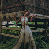 Boho Bridesmaid Dress for Women • Open Back Sides Belly Dress - AYA SW IDR