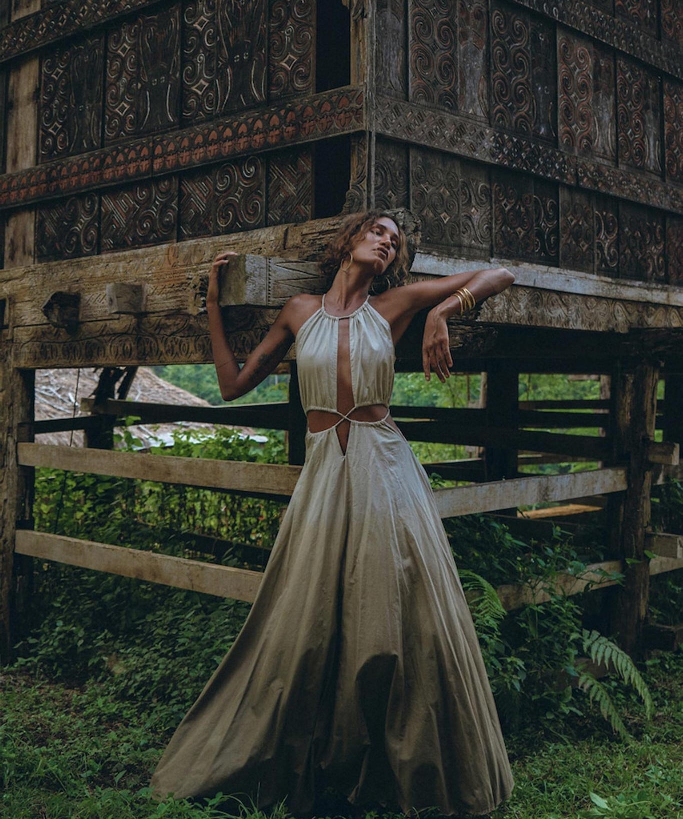 Boho Bridesmaid Dress for Women • Open Back Sides Belly Dress - AYA SW IDR