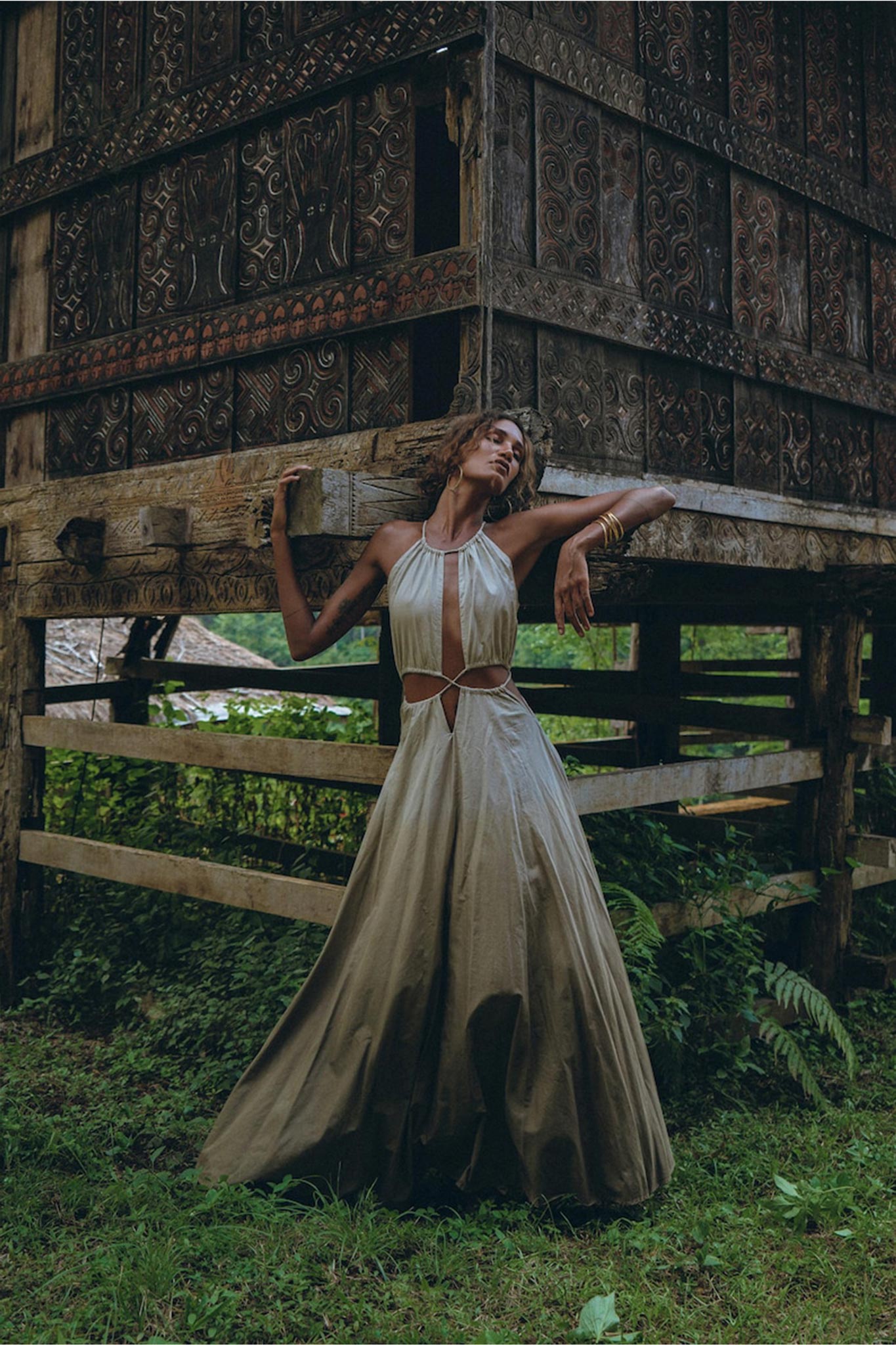 Boho Bridesmaid Dress for Women • Open Back Sides Belly Dress - AYA SW IDR