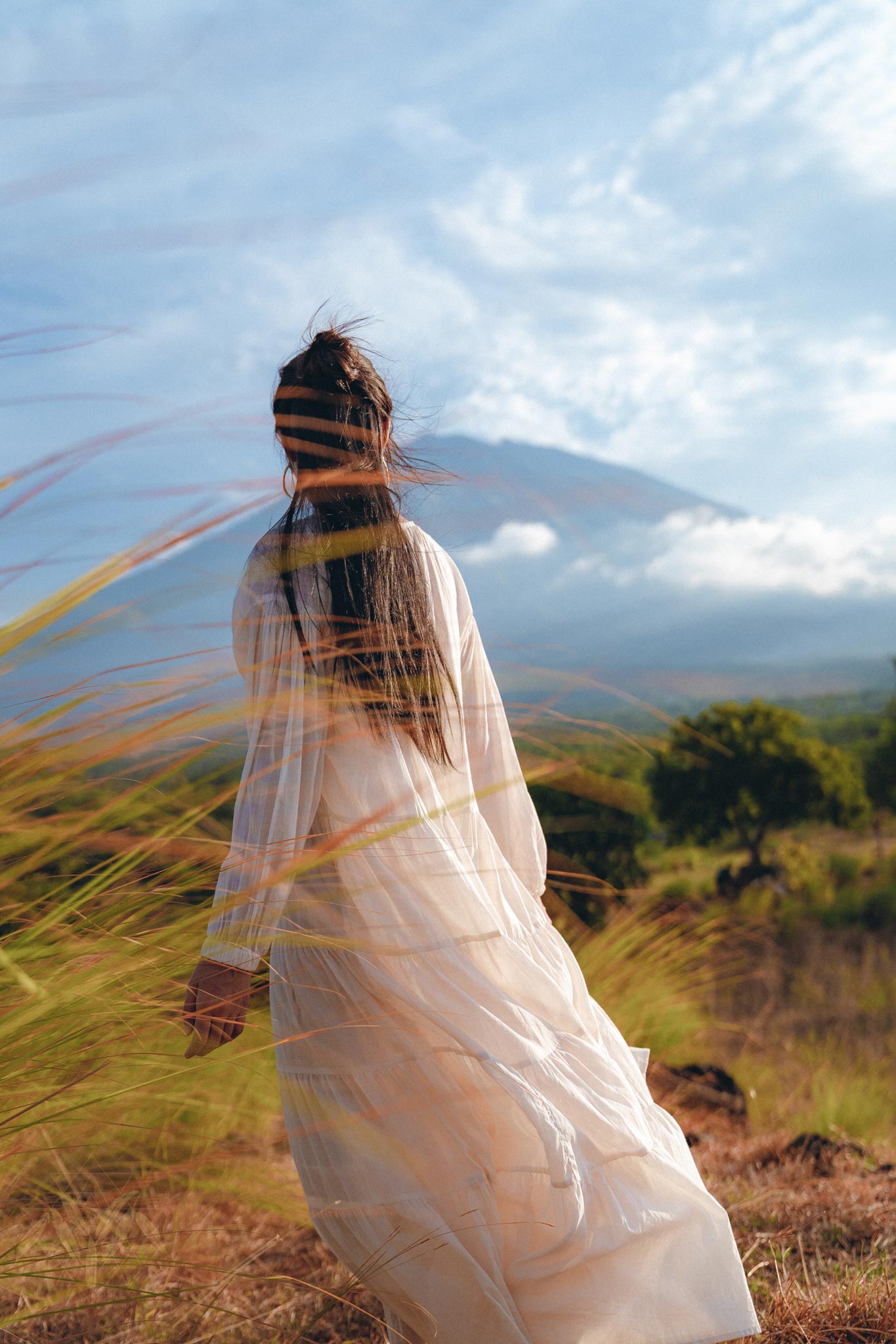 Boho Dress for Women • Off White Bohemian Prom Dress • Light Summer Dress - AYA SW IDR