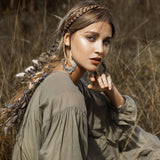 Boho Dress for Women • Pale Green Bohemian Prom Dress • Summer Dress - AYA SW IDR