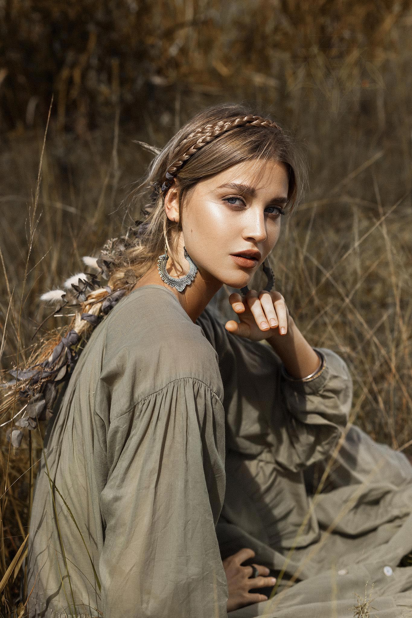 Boho Dress for Women • Pale Green Bohemian Prom Dress • Summer Dress - AYA SW IDR