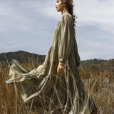 Boho Dress for Women • Pale Green Bohemian Prom Dress • Summer Dress - AYA SW IDR