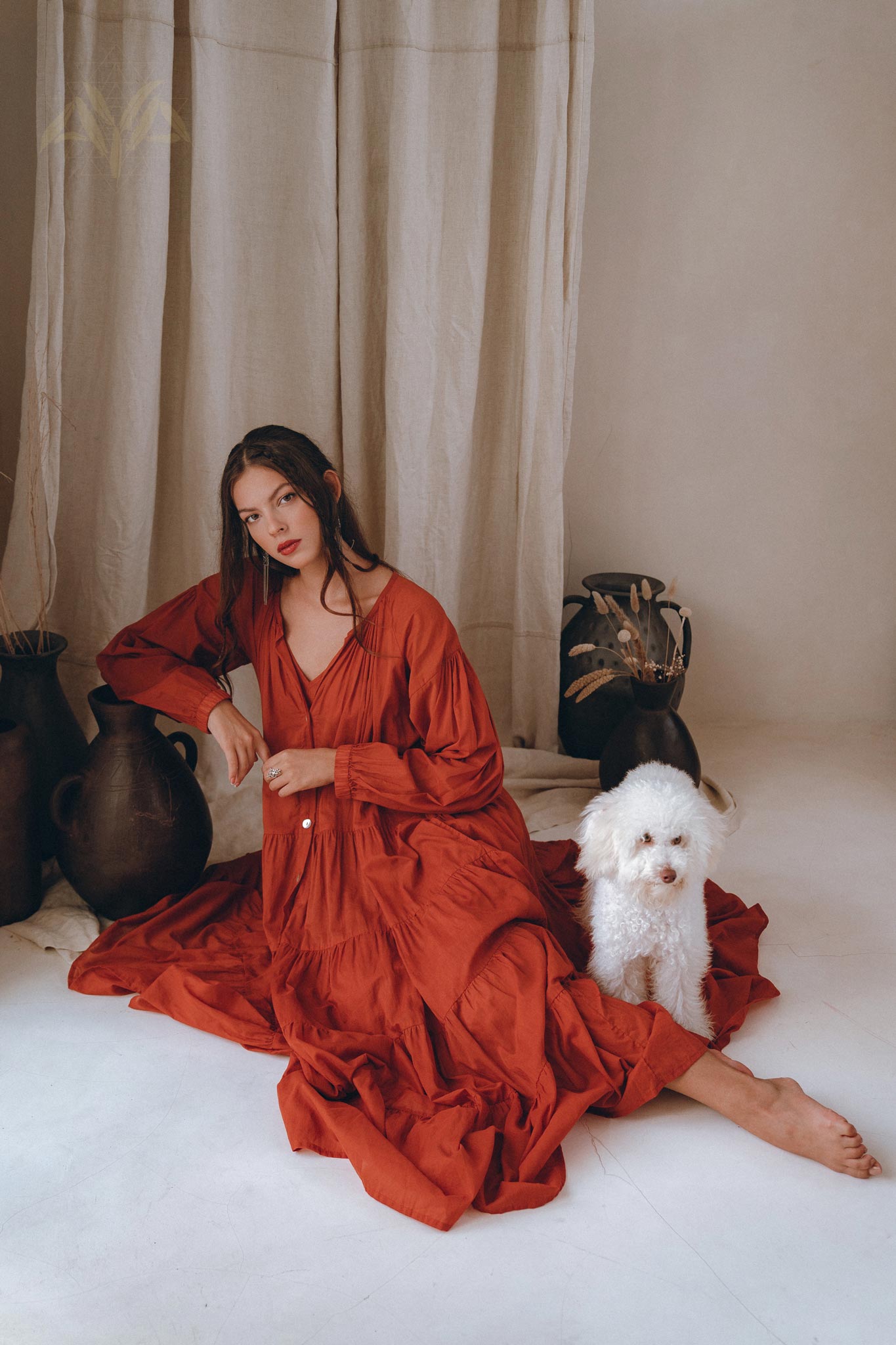 Boho Dress for Women • Wine Red Boho Prom Dress • Light Summer Dress - AYA SW IDR