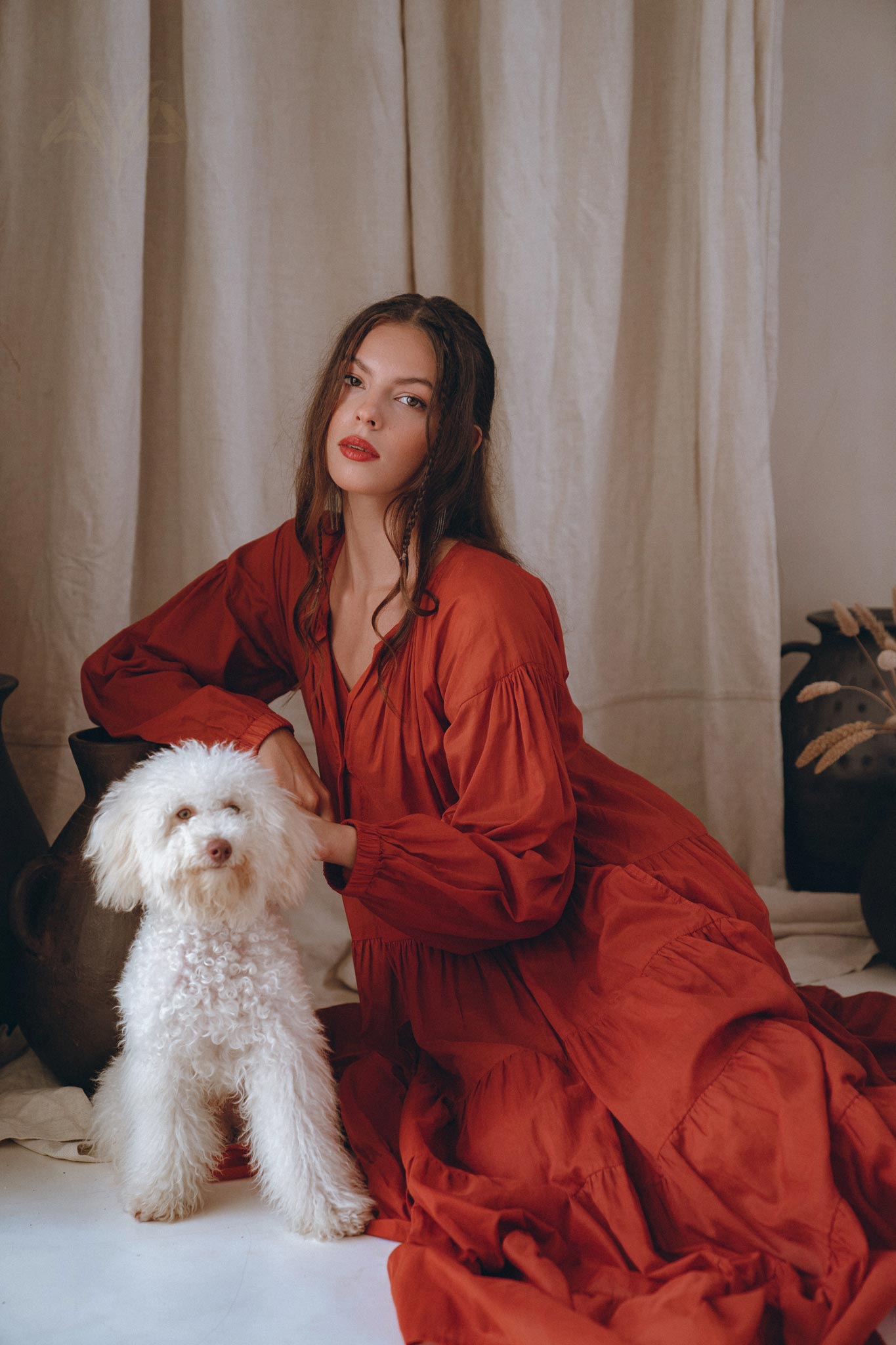 Boho Dress for Women • Wine Red Boho Prom Dress • Light Summer Dress - AYA SW IDR