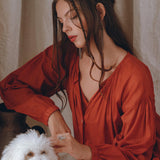 Boho Dress for Women • Wine Red Boho Prom Dress • Light Summer Dress - AYA SW IDR
