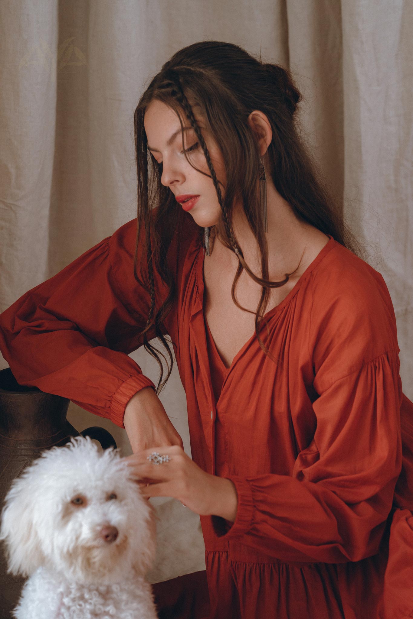 Boho Dress for Women • Wine Red Boho Prom Dress • Light Summer Dress - AYA SW IDR