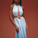 Boho Dress • Open Back Belly Dress • Organically Dyed Adjustable Dress - AYA SW IDR