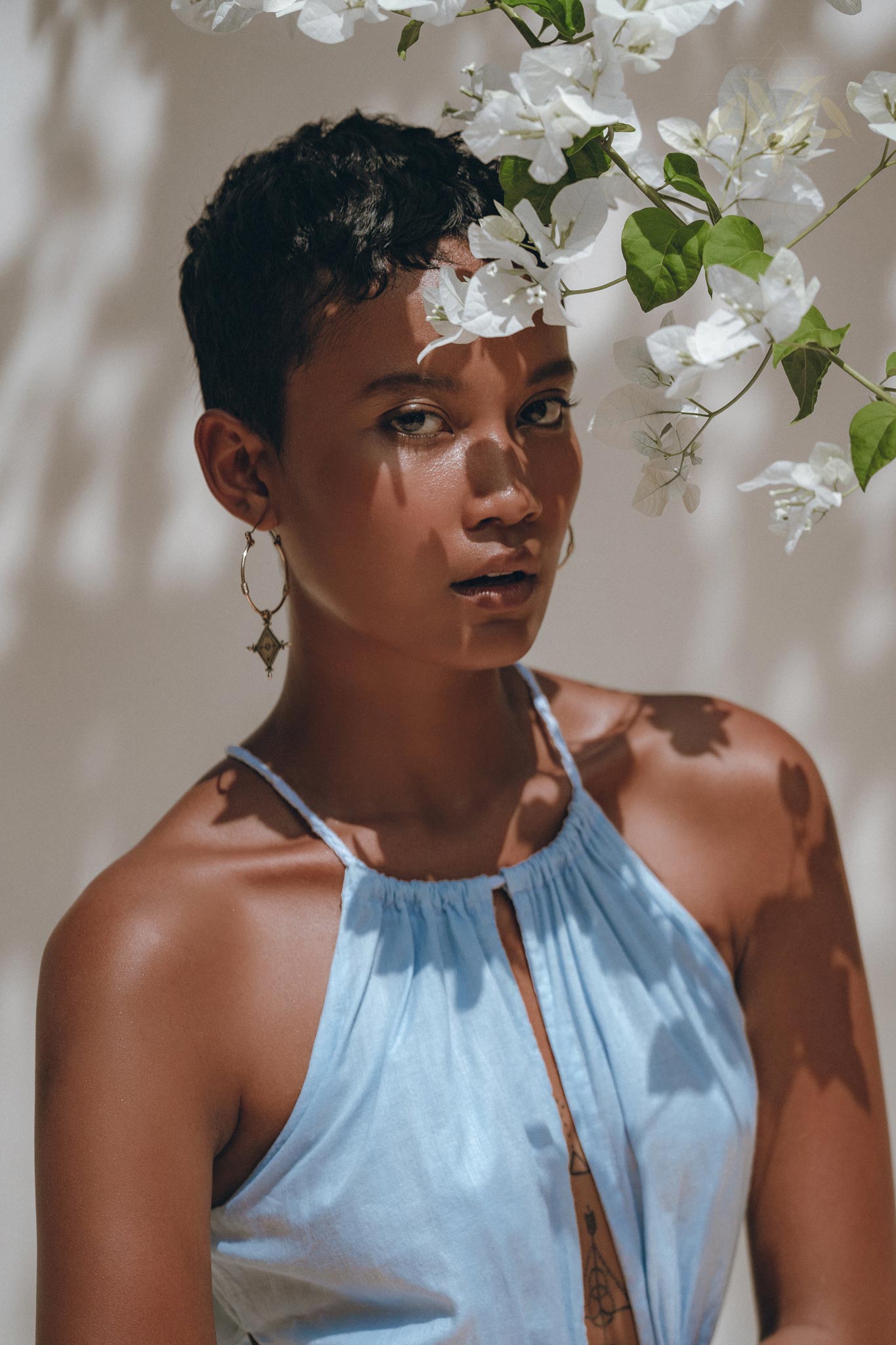 Boho Dress • Open Back Belly Dress • Organically Dyed Adjustable Dress - AYA SW IDR