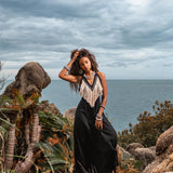 Boho Dress • Organic Bohemian Dress • Sleeveless Party Dress • Prom Dress - AYA SW IDR