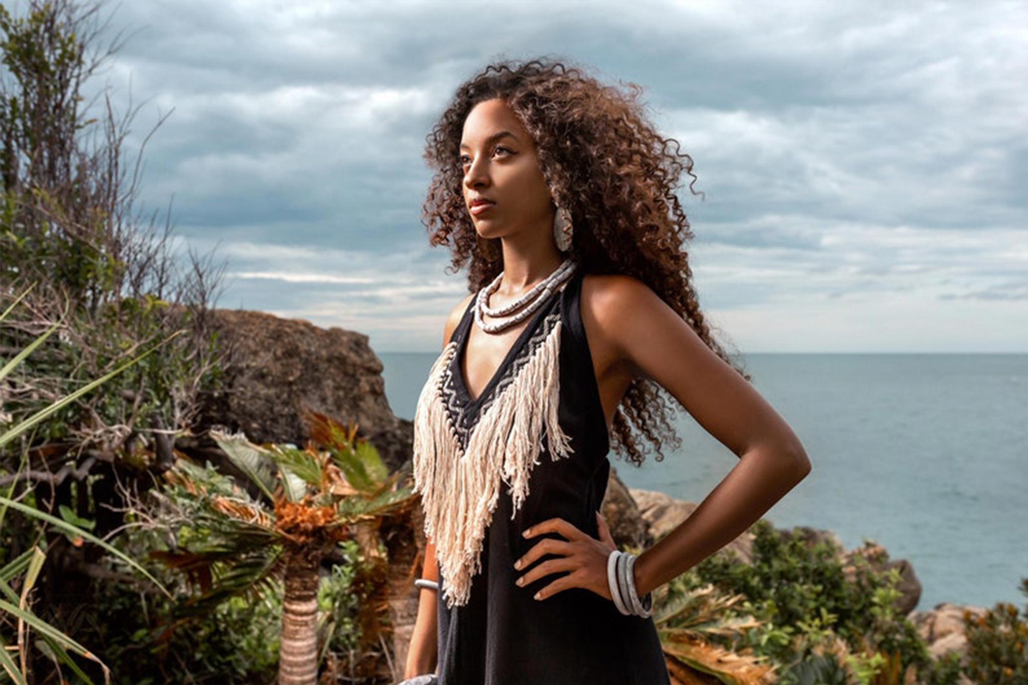 Boho Dress • Organic Bohemian Dress • Sleeveless Party Dress • Prom Dress - AYA SW IDR