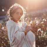 Boho Fringe Shawl • Cotton Scarf • Organic Wedding Shawl - AYA SW IDR