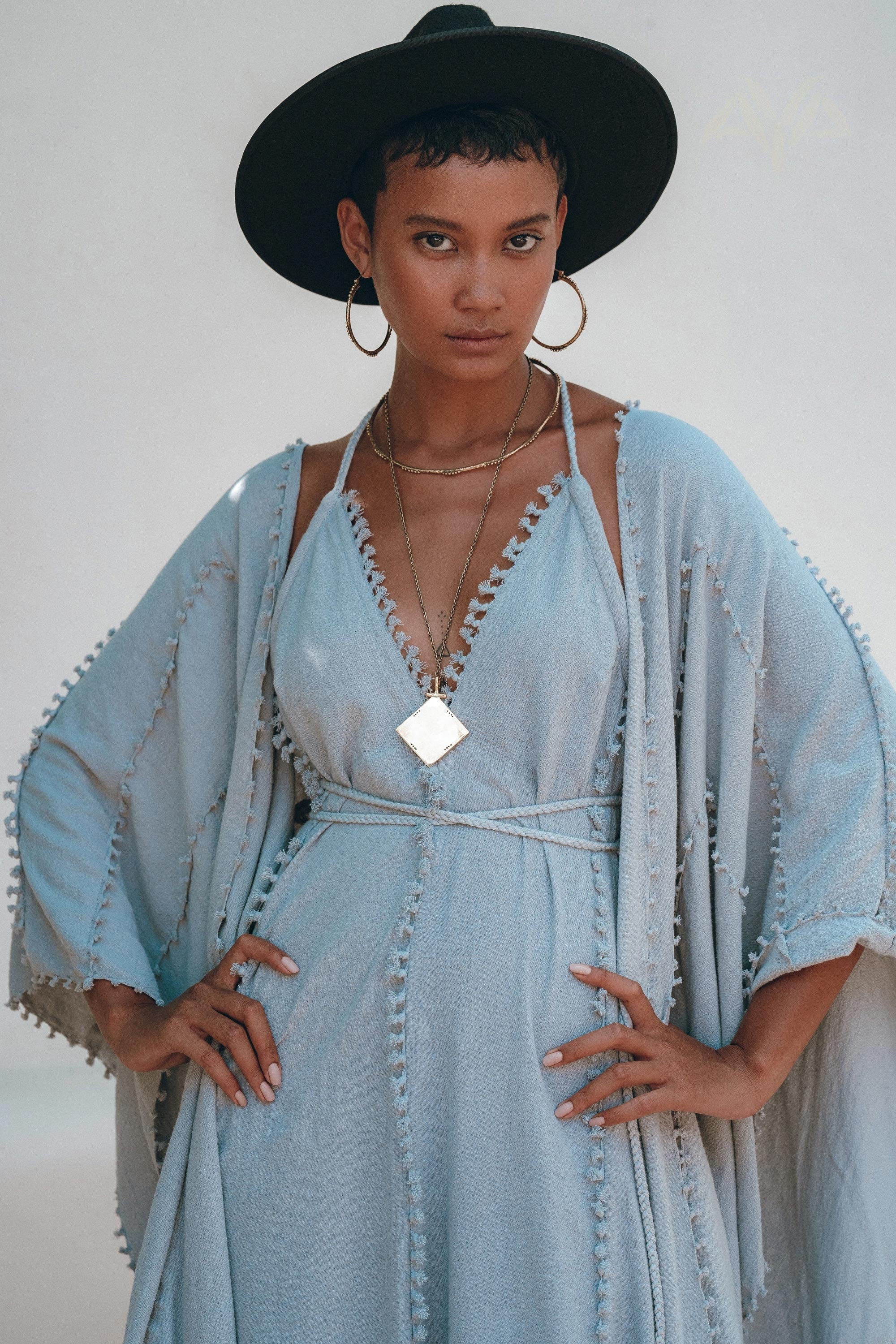 Boho Goddess Dress • Bohemian Prom Women Dress • Open Back Dress - AYA SW IDR