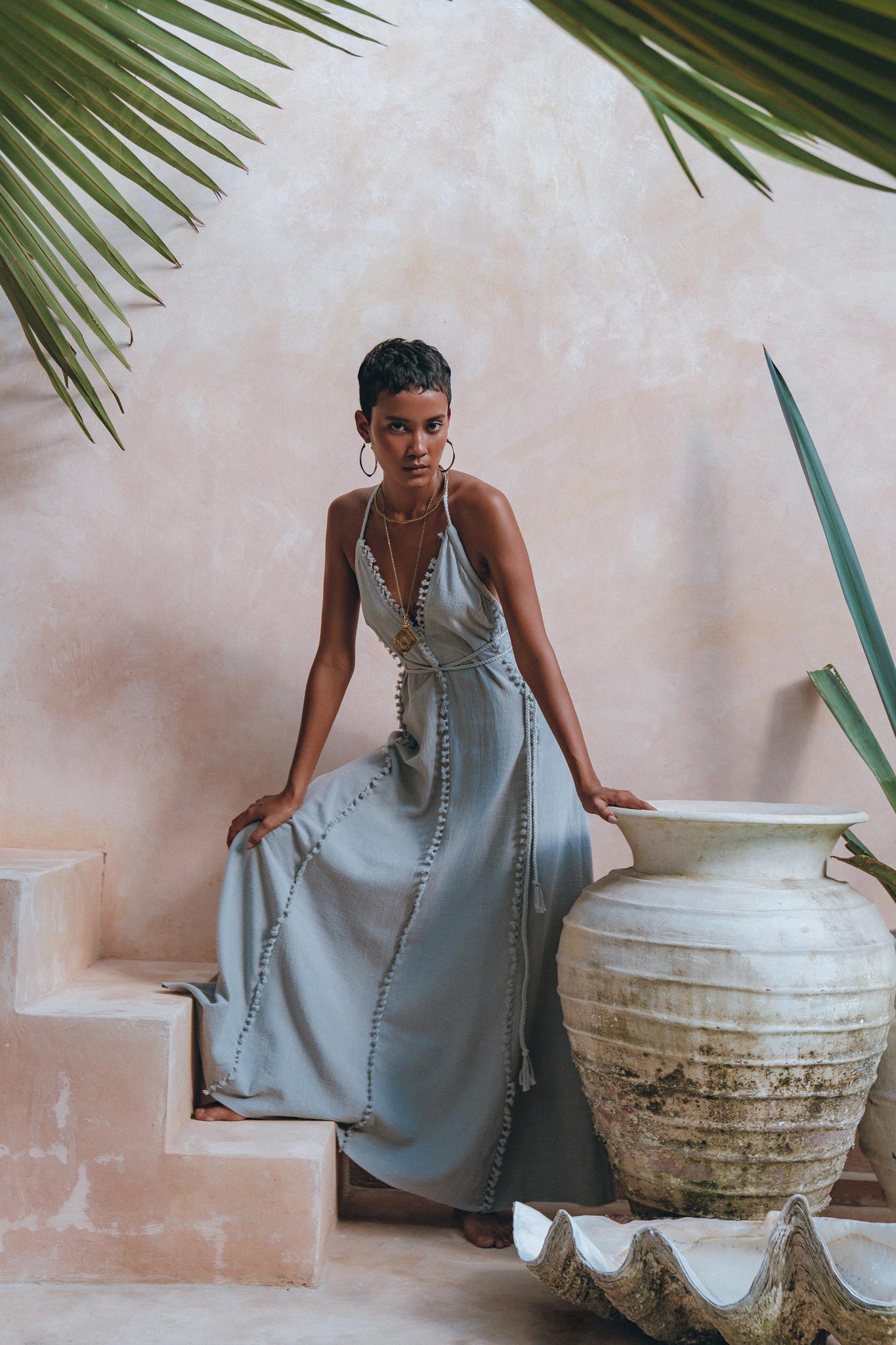 Boho Goddess Dress • Bohemian Prom Women Dress • Open Back Dress - AYA SW IDR