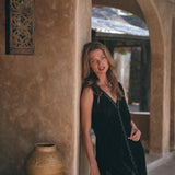 Boho Handwoven and Hand - Loomed Dress • Tribal Raw Cotton Cover - up - AYA SW IDR