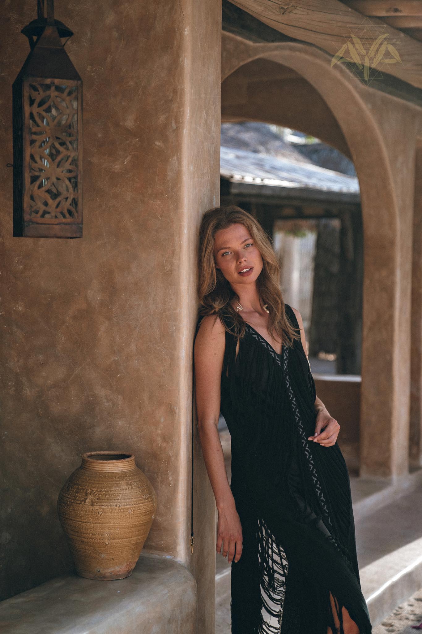 Boho Handwoven and Hand - Loomed Dress • Tribal Raw Cotton Cover - up - AYA SW IDR