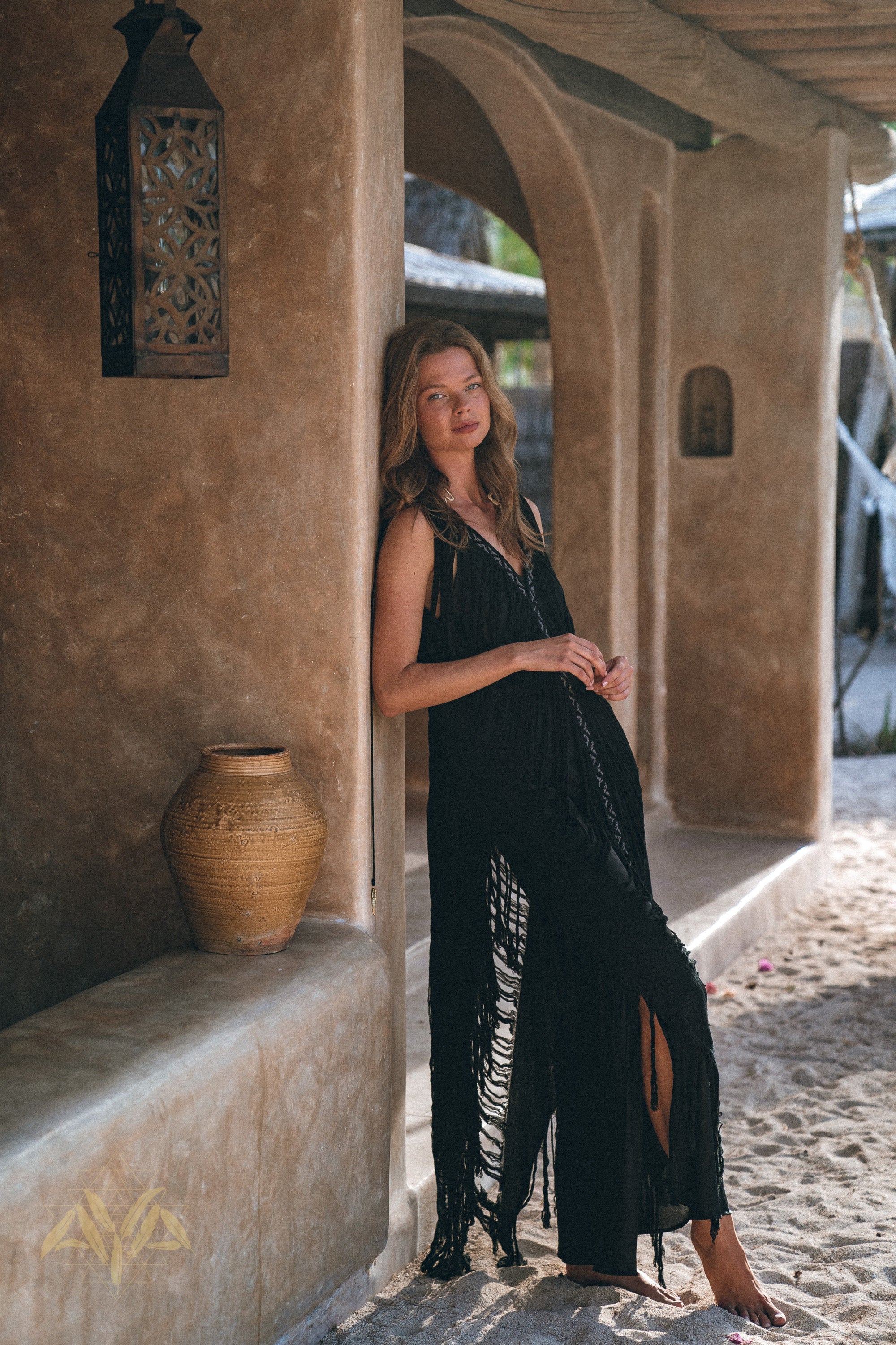 Boho Handwoven and Hand-Loomed Dress • Tribal Raw Cotton Cover-up - AYA SW IDR