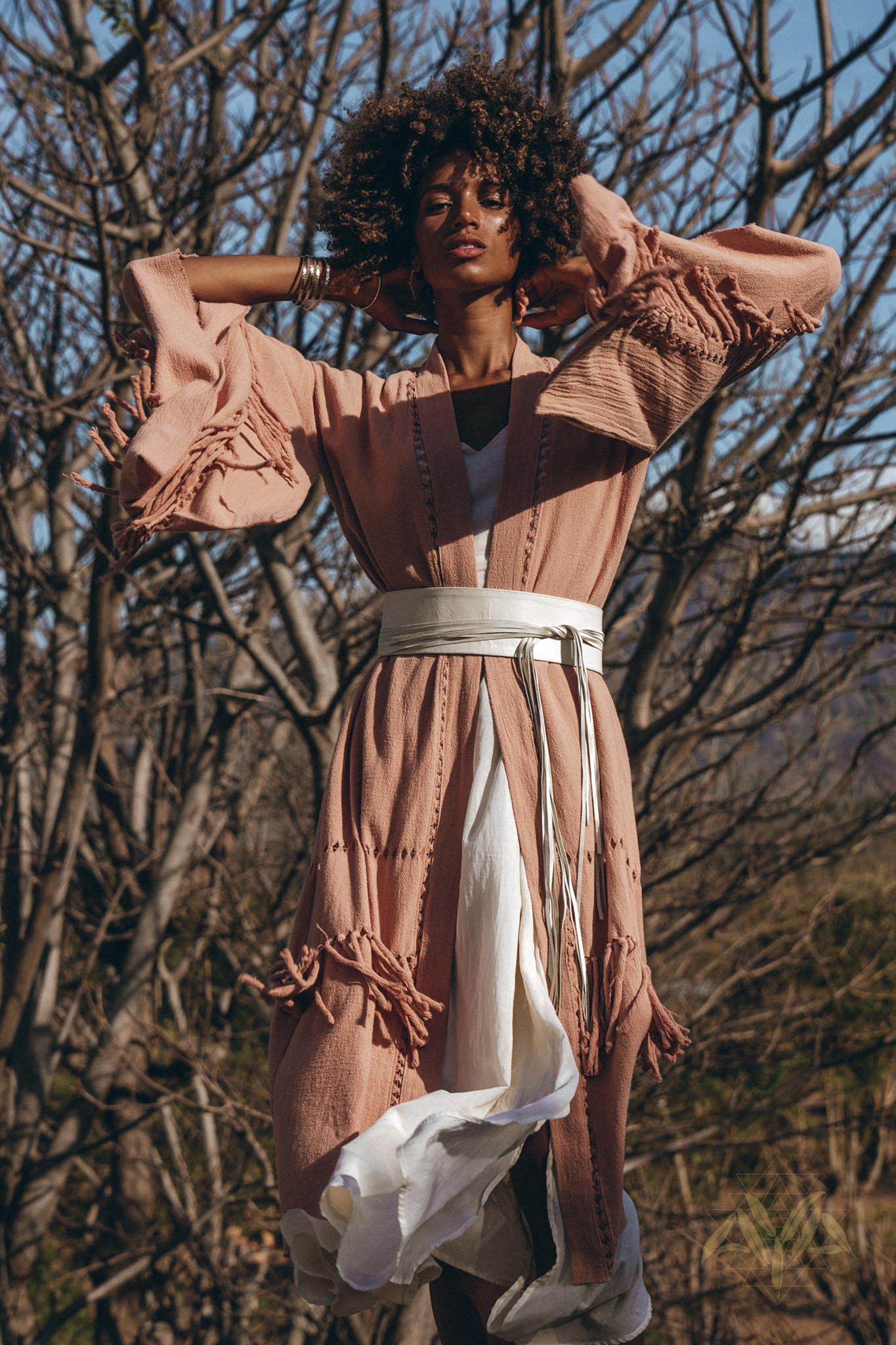 Boho Kimono Cover Up • Wide Sleeve Cardigan Mantle • Cape for Women - AYA SW IDR