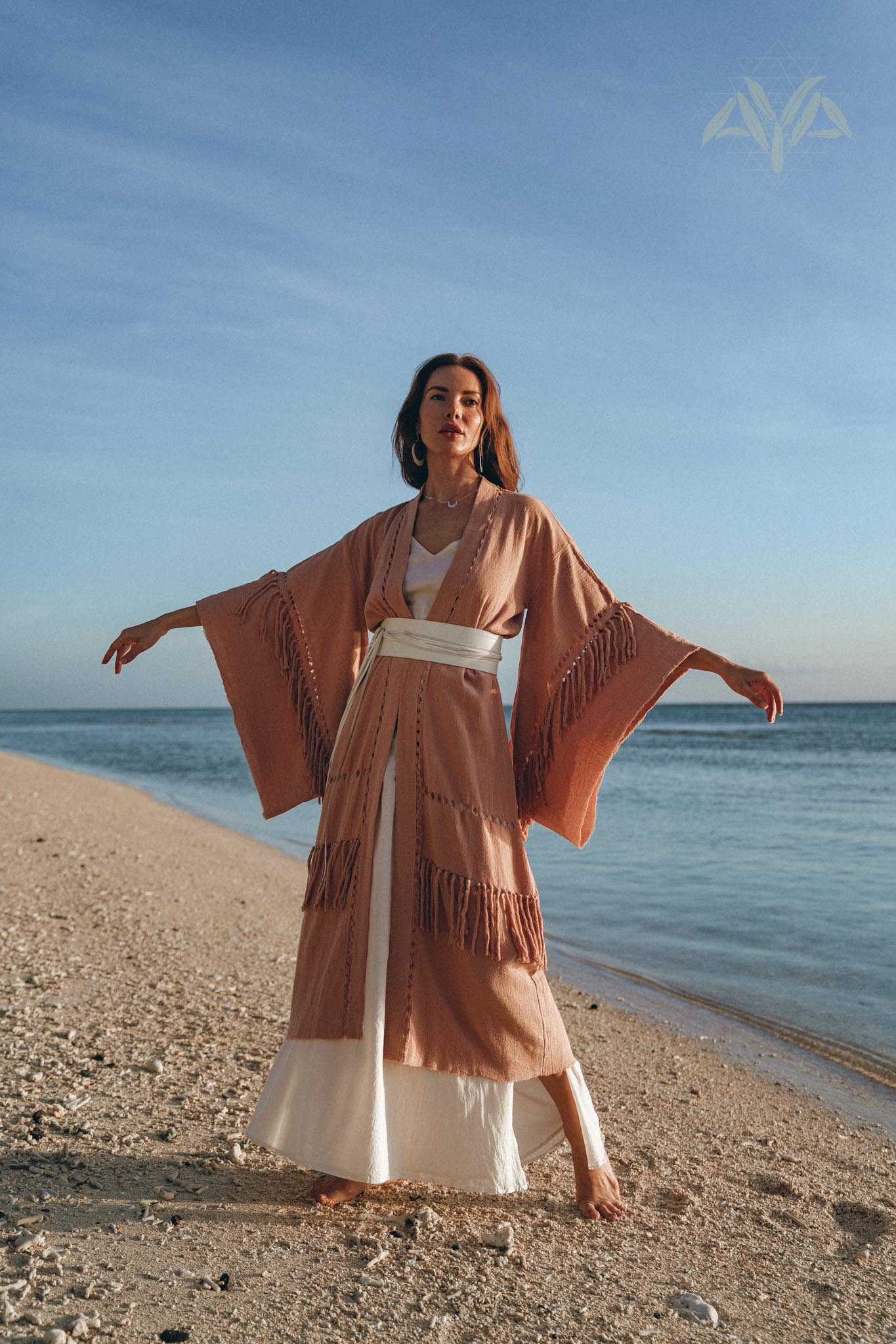 Boho Kimono Cover Up • Wide Sleeve Cardigan Mantle • Cape for Women - AYA SW IDR