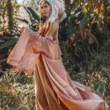 Boho Kimono Cover Up • Wide Sleeve Cardigan Mantle • Cape for Women - AYA SW IDR