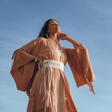 Boho Kimono Cover Up • Wide Sleeve Cardigan Mantle • Cape for Women - AYA SW IDR