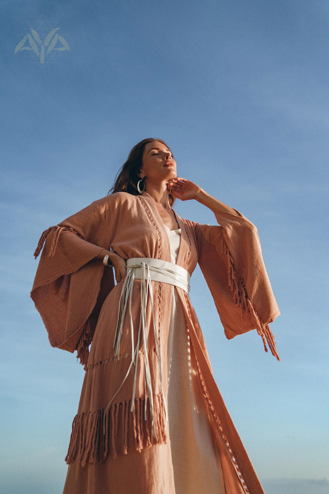 Boho Kimono Cover Up • Wide Sleeve Cardigan Mantle • Cape for Women - AYA SW IDR