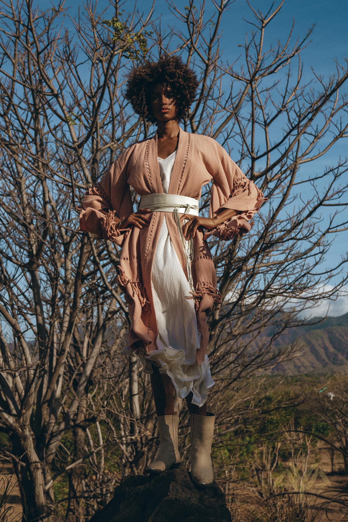 Boho Kimono Cover Up • Wide Sleeve Cardigan Mantle • Cape for Women - AYA SW IDR