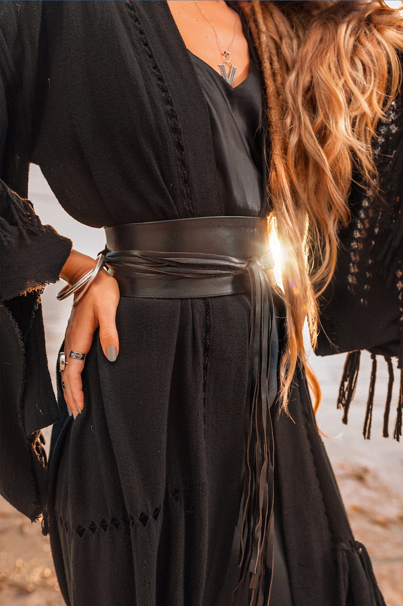 Boho Kimono Cover Up • Wide Sleeve Cardigan Mantle • Cape for Women - AYA SW IDR