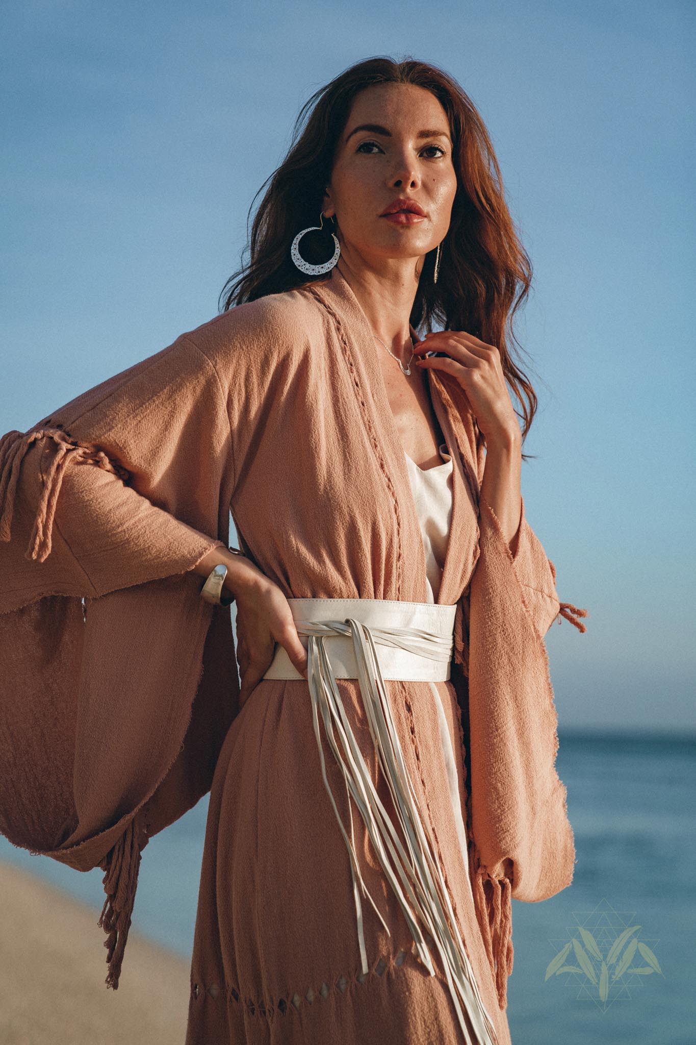 Boho Kimono Cover Up • Wide Sleeve Cardigan Mantle • Cape for Women - AYA SW IDR