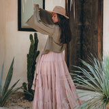 Boho Kimono Top • Organic Goddess Top • Wide Sleeve Wrap Top - AYA SW IDR