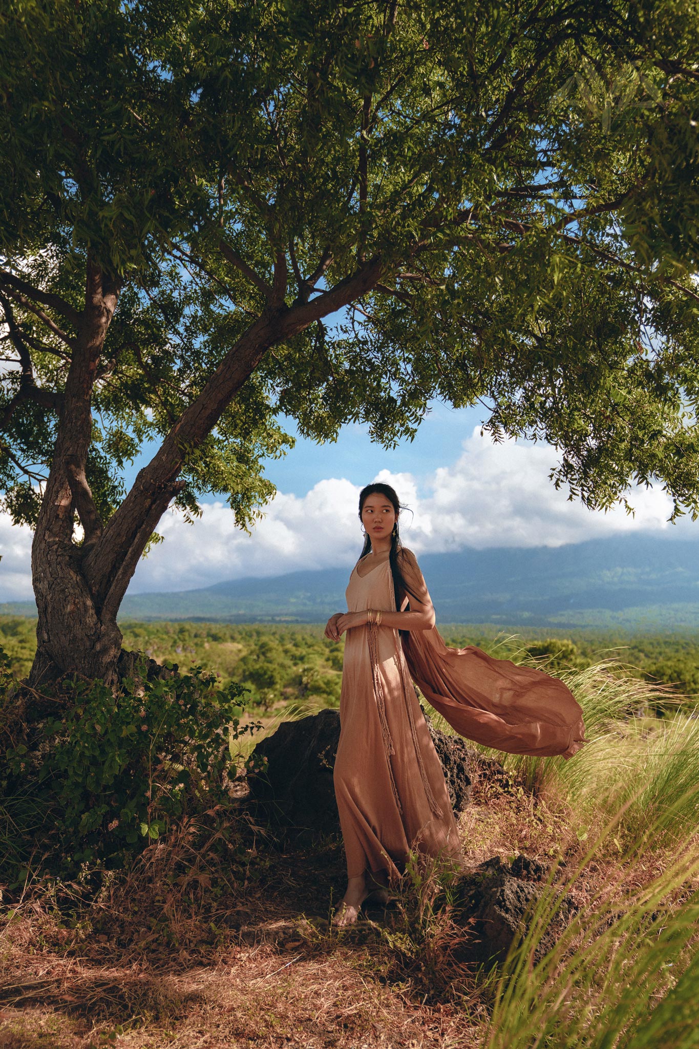 Boho Macrame Bridesmaid Dress • Dusty Pink Multiway Dress • Goddess Dress - AYA SW IDR