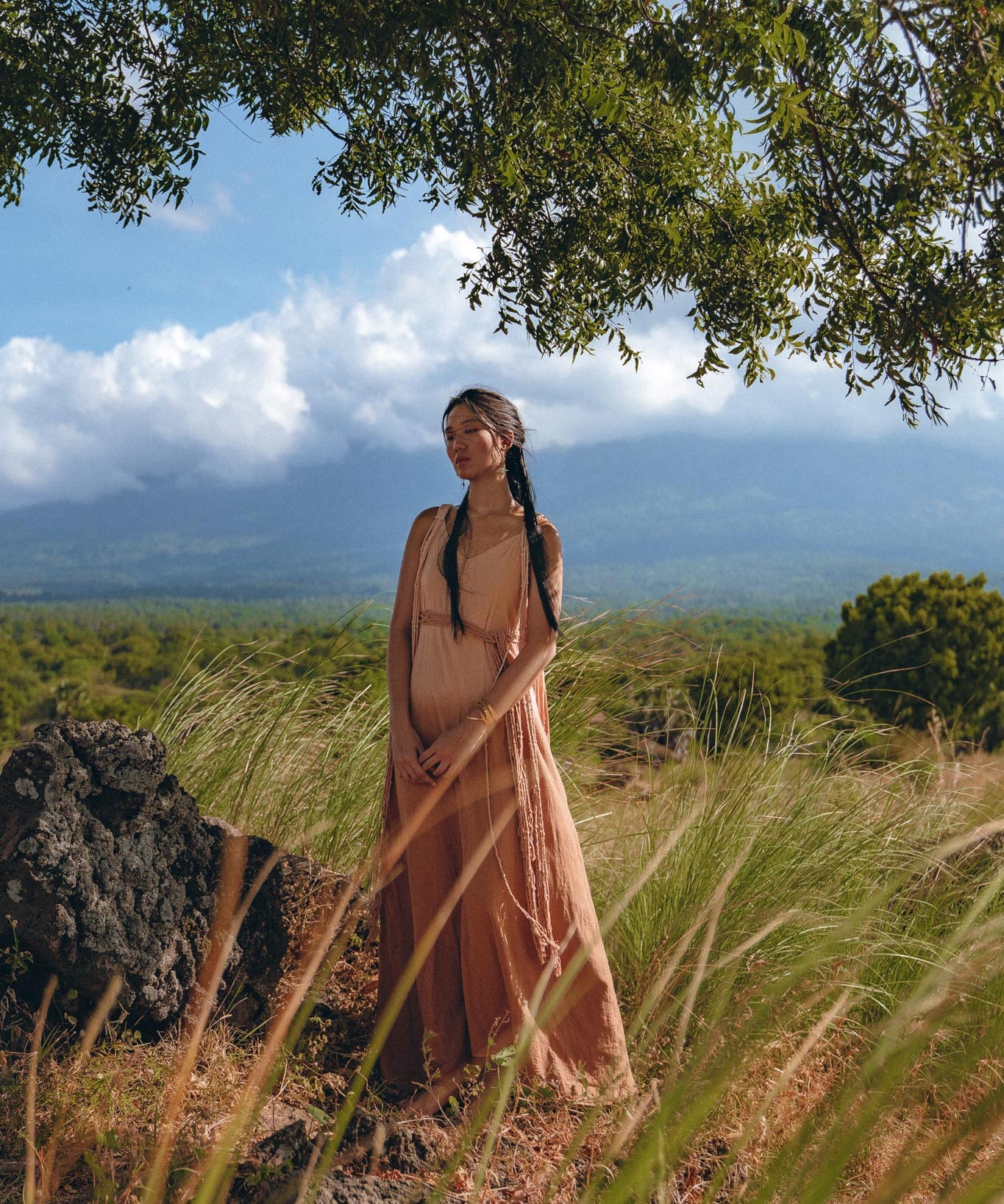 Boho Macrame Bridesmaid Dress • Dusty Pink Multiway Dress • Goddess Dress - AYA SW IDR