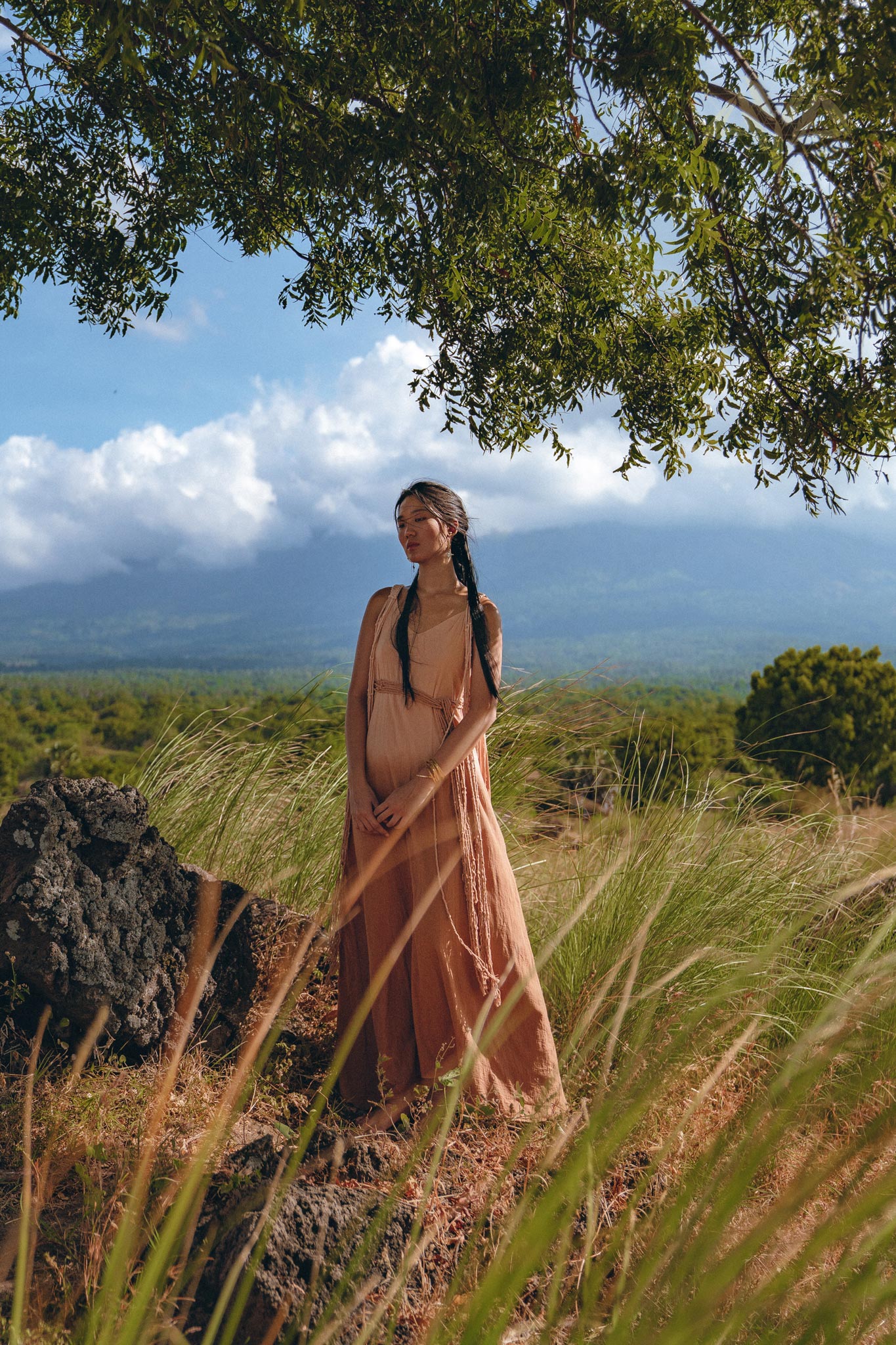 Boho Macrame Bridesmaid Dress • Dusty Pink Multiway Dress • Goddess Dress - AYA SW IDR
