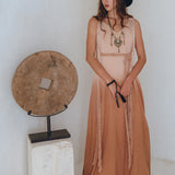 Boho Macrame Bridesmaid Dress • Dusty Pink Multiway Dress • Goddess Dress - AYA SW IDR