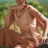 Boho Macrame Bridesmaid Dress • Dusty Pink Multiway Dress • Goddess Dress - AYA SW IDR