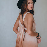 Boho Macrame Bridesmaid Dress • Dusty Pink Multiway Dress • Goddess Dress - AYA SW IDR