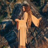Boho Maxi Skirt • Long Cotton Skirt • Bohemian Skirt • Goddess Skirt - AYA SW IDR