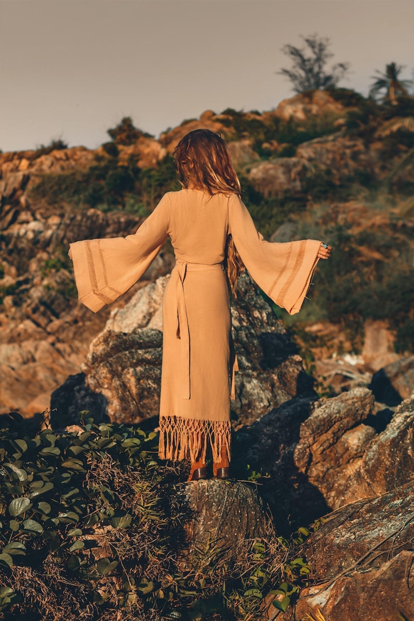 Boho Maxi Skirt • Long Cotton Skirt • Bohemian Skirt • Goddess Skirt - AYA SW IDR