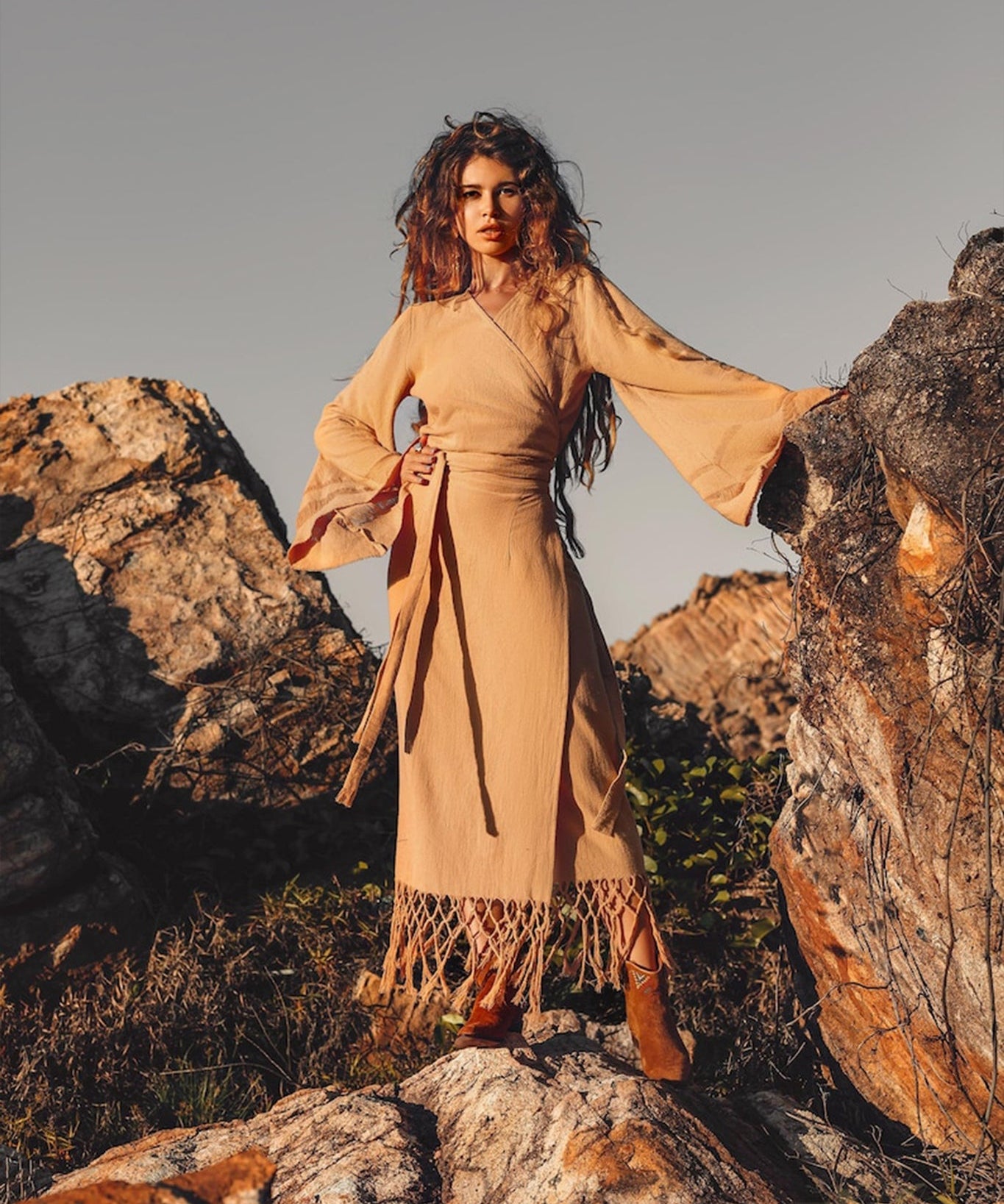 Boho Maxi Skirt • Long Cotton Skirt • Bohemian Skirt • Goddess Skirt - AYA SW IDR