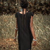 Boho Open Sides Dress • Black Dress • Ladders Sides Mini Dress - AYA SW IDR