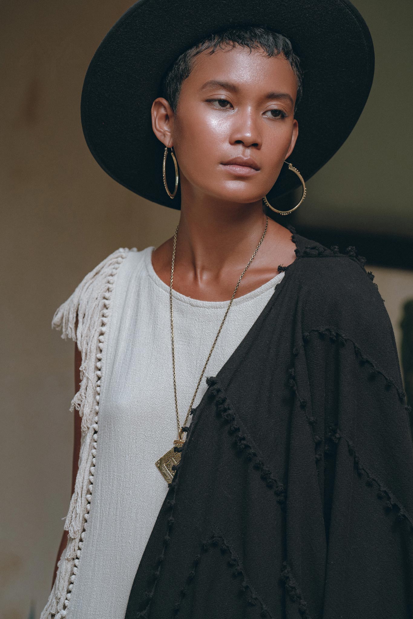 Boho Open Sides Dress • Light Olive Dress • Ladders Sides Mini Dress - AYA SW IDR