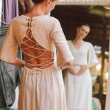Boho Simple Wedding Dress "Cristal de Floresta" - AYA SW IDR