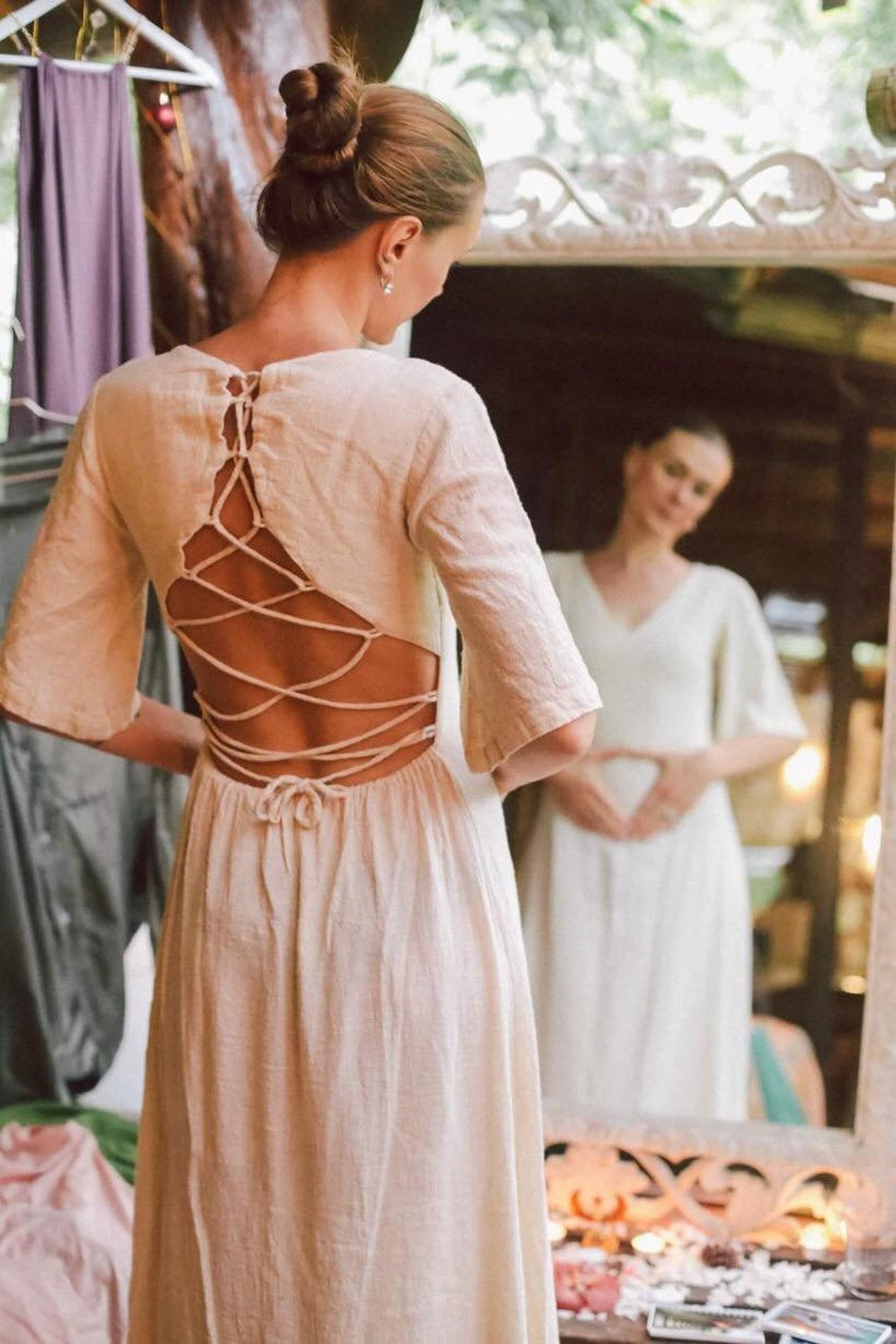 Boho Simple Wedding Dress "Cristal de Floresta" - AYA SW IDR