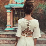 Boho Simple Wedding Dress "Cristal de Floresta" - AYA SW IDR