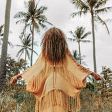 Boho Top • Bohemian Top • Boho Cover Up Women • Hand Loomed Cotton Blouse - AYA SW IDR