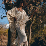 Boho Top • Bohemian Top • Boho Cover Up Women • Hand Loomed Cotton Blouse - AYA SW IDR