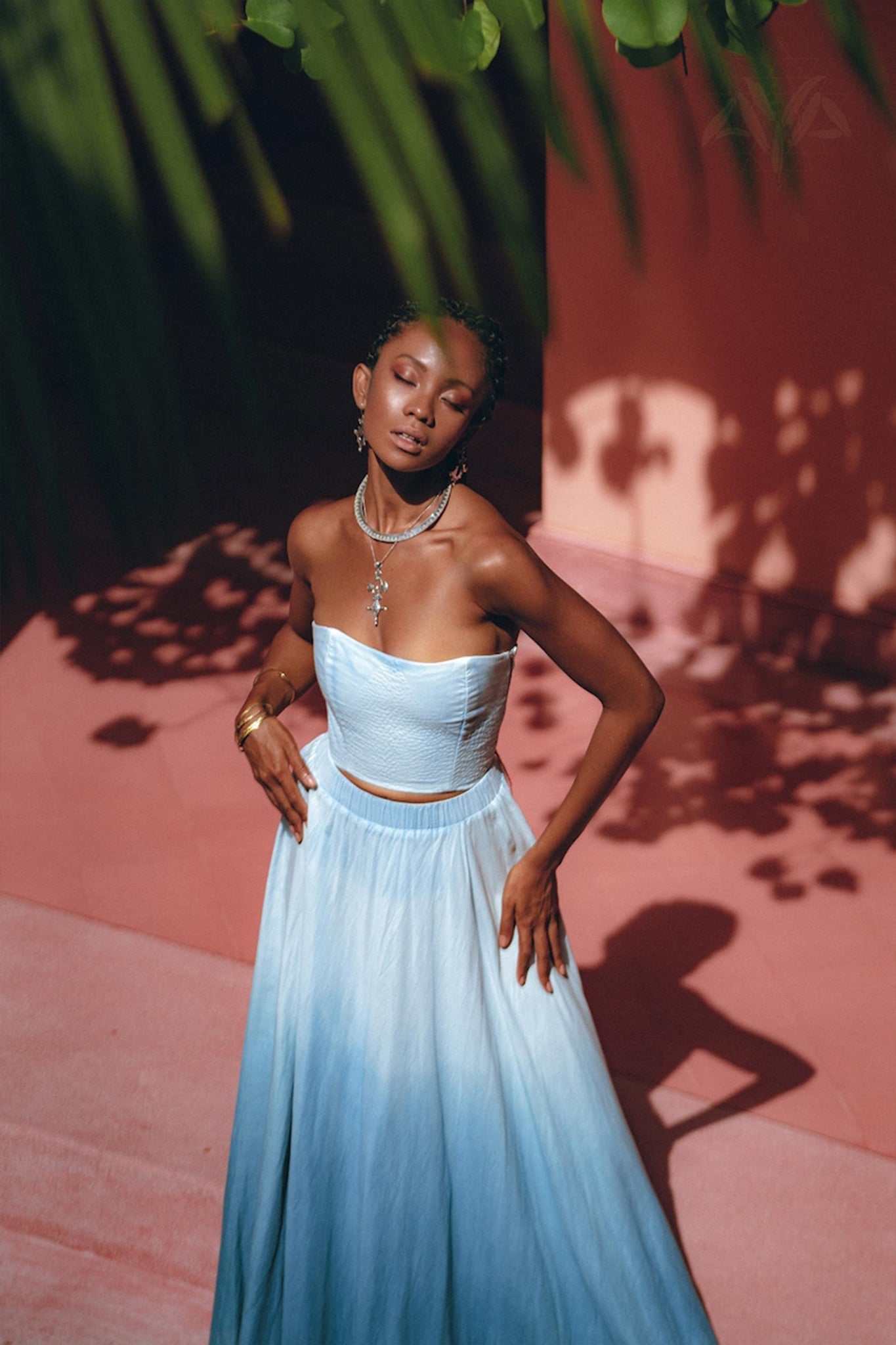 Boho Top Corset Skirt Set • Bohemian Crop Top Corset and Skirt - AYA SW IDR