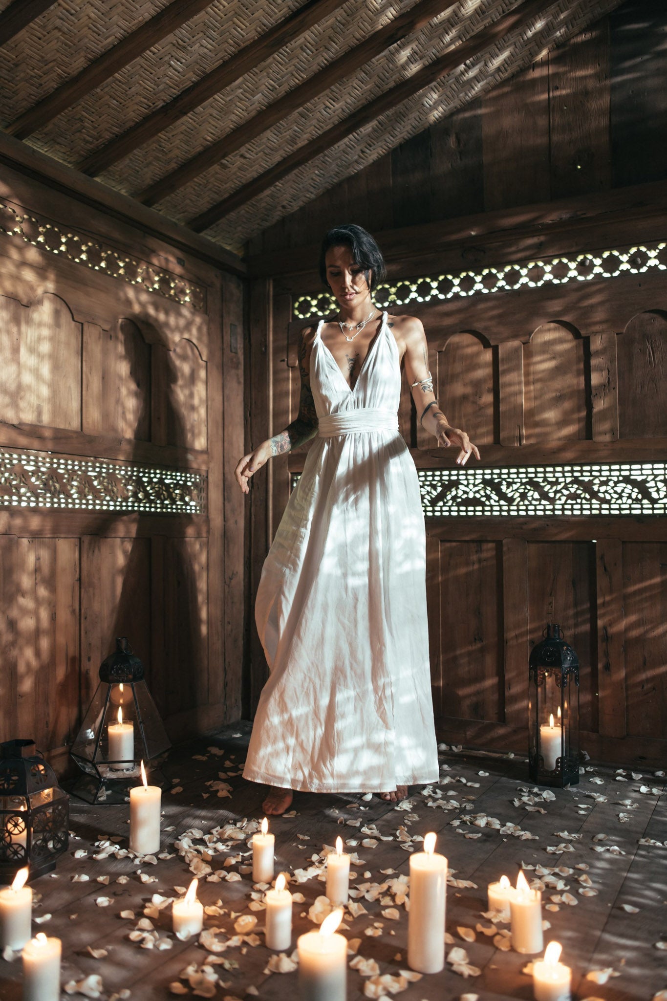 Boho Wedding Dress • Bohemian Goddess Long Maxi Dress - AYA SW IDR